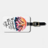 Étiquette À Bagage Horizons généraux - Chic Moderne Vibrant (Devant horizontal)