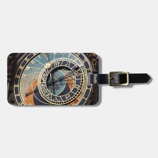 Étiquette À Bagage Horloge astronomique dans Praque (Devant horizontal)