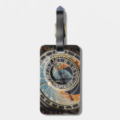 Étiquette À Bagage Horloge astronomique dans Praque (Dos Vertical)