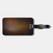 Étiquette À Bagage Horloge Steampunk avec des engrenages anciens (Dos horizontal)