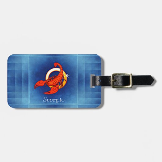 Étiquette À Bagage horoscope de scorpio (Devant horizontal)