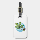 Étiquette À Bagage Horse Chestnut Leaf and Conker (Devant Vertical)