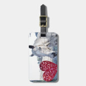 Étiquette À Bagage HORSE coeur Valentine (Devant Vertical)