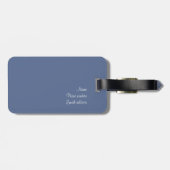 Étiquette À Bagage Hortensia bleu (Dos horizontal)