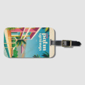 Étiquette À Bagage Hotel Retro Palm Springs (Devant Horizontal)