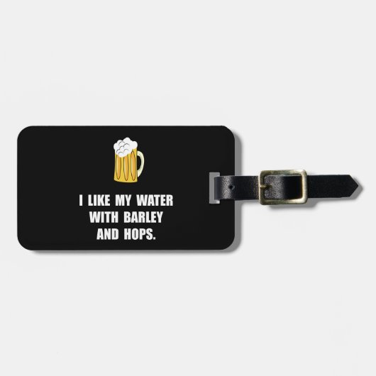 Étiquette À Bagage Houblon d'orge (Devant horizontal)