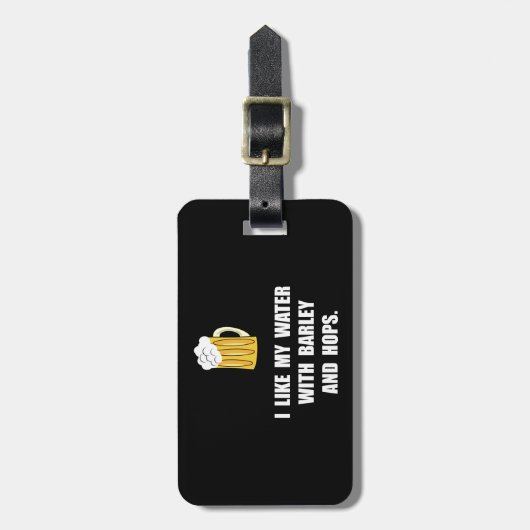 Étiquette À Bagage Houblon d'orge (Devant Vertical)