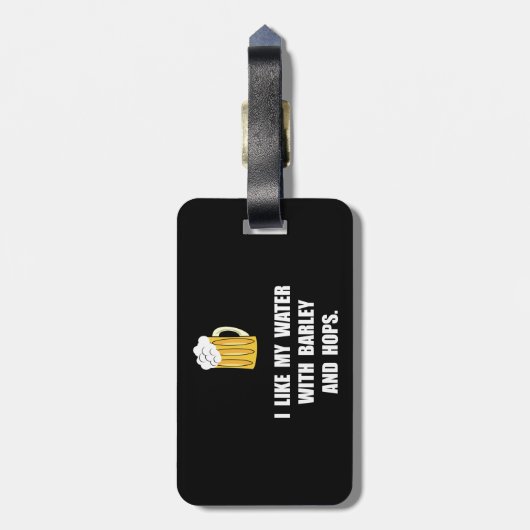 Étiquette À Bagage Houblon d'orge (Dos Vertical)