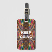 Étiquette À Bagage Housse de téléphone portable « Keep Going » motiva (Devant Vertical)