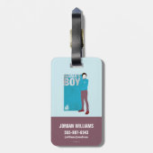 Étiquette À Bagage Howard | Le garçon de maman (Dos Vertical)