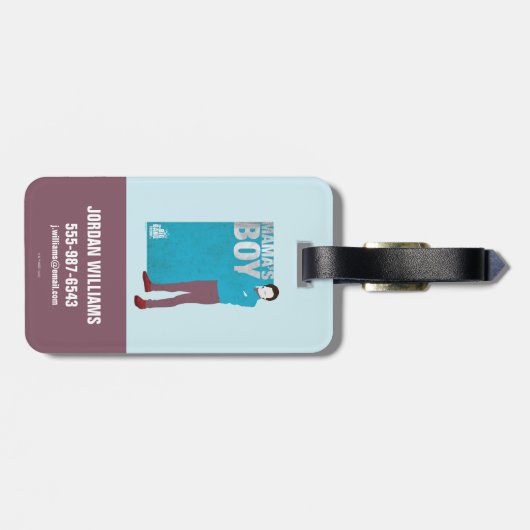 Étiquette À Bagage Howard | Le garçon de maman (Dos horizontal)