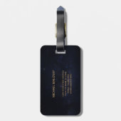 Étiquette À Bagage Howling Wolf Wild Animaux Photo (Dos Vertical)