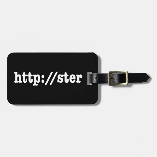 Étiquette À Bagage http://ster / code html (Devant horizontal)