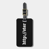Étiquette À Bagage http://ster / code html (Devant Vertical)