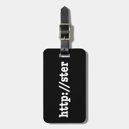 Étiquette À Bagage http://ster / code html (Devant Vertical)