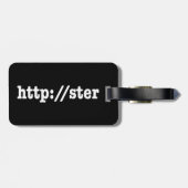 Étiquette À Bagage http://ster / code html (Dos horizontal)