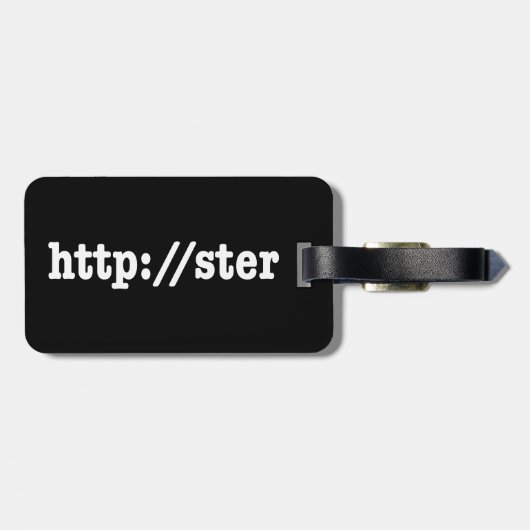 Étiquette À Bagage http://ster / code html (Dos horizontal)