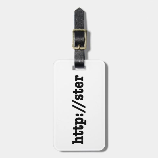 Étiquette À Bagage http://ster / code html (Devant Vertical)