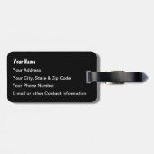 Étiquette À Bagage Hugs & Baisers Amour & Coeurs (Dos horizontal)