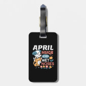 Étiquette À Bagage Hugs, Nez Humide et Vibes de Printemps - Animaux d (Dos Vertical)