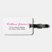 Étiquette À Bagage Huile d'or Ace de pique (Dos horizontal)