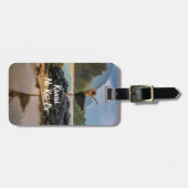 Étiquette À Bagage Hula Dancer à Lumaha'i Beach, Kauai, Hawaii (Devant horizontal)