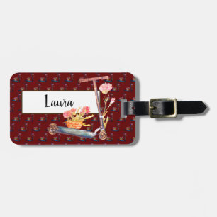 Étiquette À Bagage Humeur vintage personnalisée