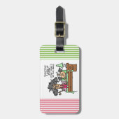 Étiquette À Bagage Humoristique, laissez grumeux dormir (Devant Vertical)