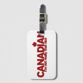 Étiquette À Bagage Humour canadien (Devant Vertical)