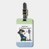 Étiquette À Bagage Humour de bouffée de chaleur (Devant Vertical)