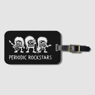 Étiquette À Bagage Humour de chimie des Rockstars périodiques