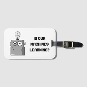 Étiquette À Bagage Humour de la technologie d'apprentissage automatiq