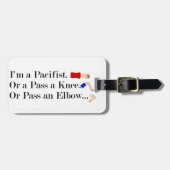 Étiquette À Bagage Humour pacifiste mixed martial art (Devant horizontal)