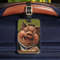 Humour Vintage, Cochon Victorien Rieur Drôle