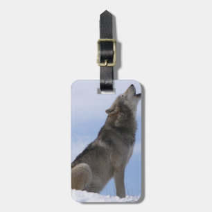 Étiquette À Bagage Hurlement de loup