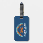 Étiquette À Bagage Hyco Lake North Carolina Rainbow (Dos Vertical)