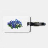Étiquette À Bagage Hydrangea bleu foncé Lace Cap (Dos horizontal)