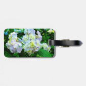 Étiquette À Bagage Hydrangea Lavande dans le Jardin (Dos horizontal)