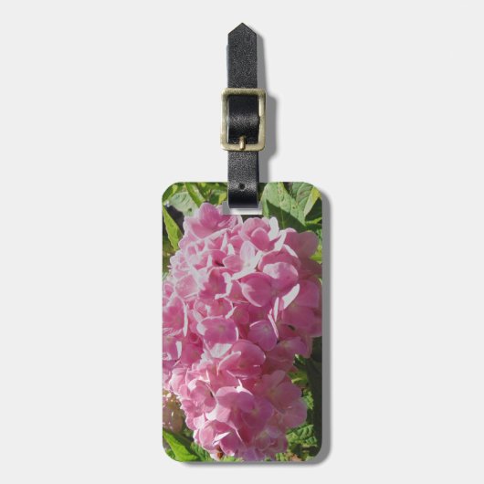 Étiquette À Bagage Hydrangea rose (Devant Vertical)