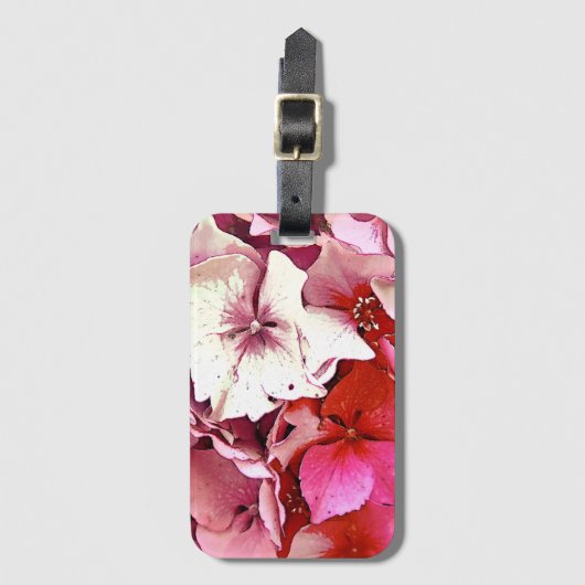 ÉTIQUETTE À BAGAGE HYDRANGÉE (Devant Vertical)