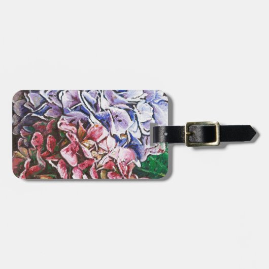 Étiquette À Bagage Hydrangée 2010 (Devant horizontal)