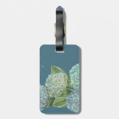 Étiquette À Bagage Hydrangée bleue (Dos Vertical)