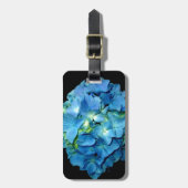 Étiquette À Bagage Hydrangée bleue (Devant Vertical)