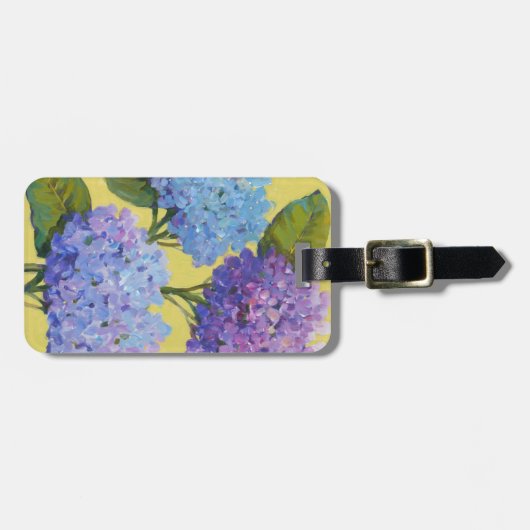 Étiquette À Bagage Hydrangée de printemps I (Devant horizontal)