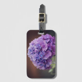 Étiquette À Bagage Hydrangée violette dans Mason Jar Photo (Devant Vertical)