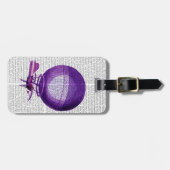 Étiquette À Bagage Hydrogène Blanchard (Violet) Ballons à air chaud (Devant horizontal)