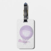 Étiquette À Bagage Hydrogène Blanchard (Violet) Ballons à air chaud (Dos Vertical)