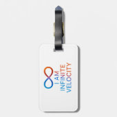 Étiquette À Bagage I AM Infinite Velocity – Quantum Energy Design (Dos Vertical)