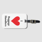 Étiquette À Bagage I bagagistes de coeur (Devant Horizontal)