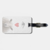 Étiquette À Bagage I brebis de coeur (Dos horizontal)